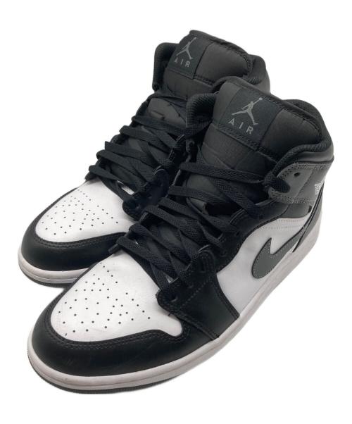 NIKIE（ナイキ）NIKIE (ナイキ) AIR JORDAN 1 MID ミッドカットスニーカー BLACK/IRON GREY-WHIT サイズ:29の古着・服飾アイテム