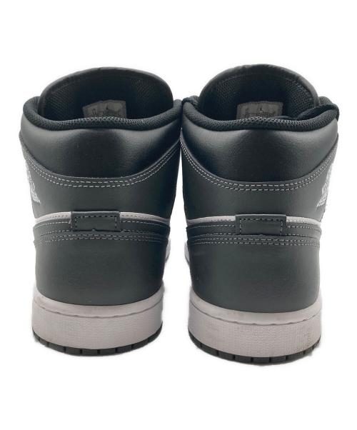 NIKIE（ナイキ）NIKIE (ナイキ) AIR JORDAN 1 MID ミッドカットスニーカー BLACK/IRON GREY-WHIT サイズ:29の古着・服飾アイテム