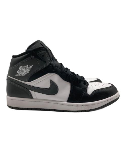 NIKIE（ナイキ）NIKIE (ナイキ) AIR JORDAN 1 MID ミッドカットスニーカー BLACK/IRON GREY-WHIT サイズ:29の古着・服飾アイテム