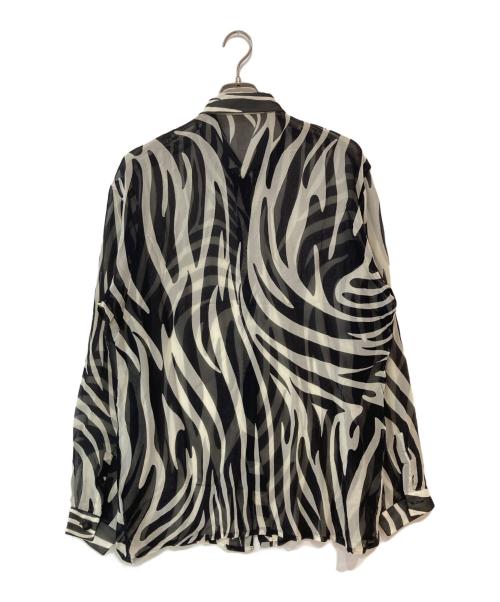 GIANNI VERSACE（ジャンニ・ヴェルサーチ）GIANNI VERSACE (ジャンニ・ヴェルサーチ) シルクシャツ グレー サイズ:52の古着・服飾アイテム