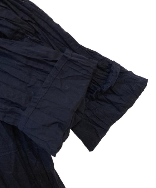 45rpm（45アールピーエム）45rpm (45アールピーエム) シワ加工シャツワンピース ネイビー サイズ:3の古着・服飾アイテム