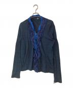 45Rフォーティファイブ・アール）の古着「インディゴ染めフリルカーディガン」｜ネイビー