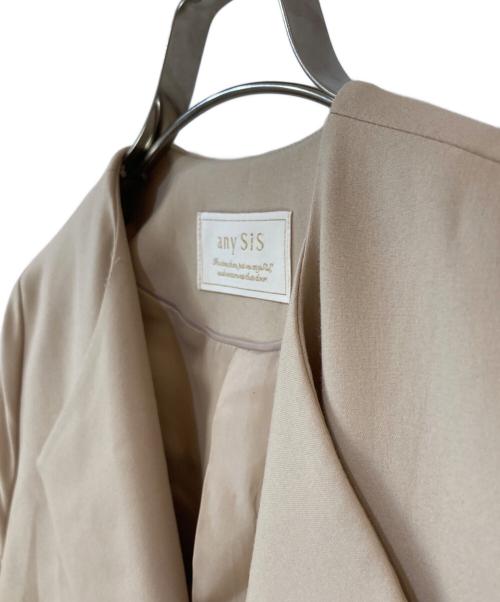 any Sis（エニィスィス）any Sis (エニィスィス) ノーカラーロングテロンチ コート ベージュ サイズ:1の古着・服飾アイテム