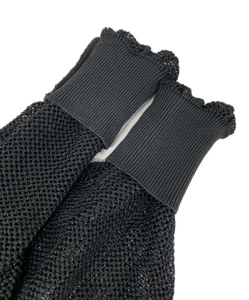 TOGA PULLA（トーガ プルラ）TOGA PULLA (トーガ プルラ) ペイズリー柄メッシュカーディガン ブラック サイズ:1の古着・服飾アイテム