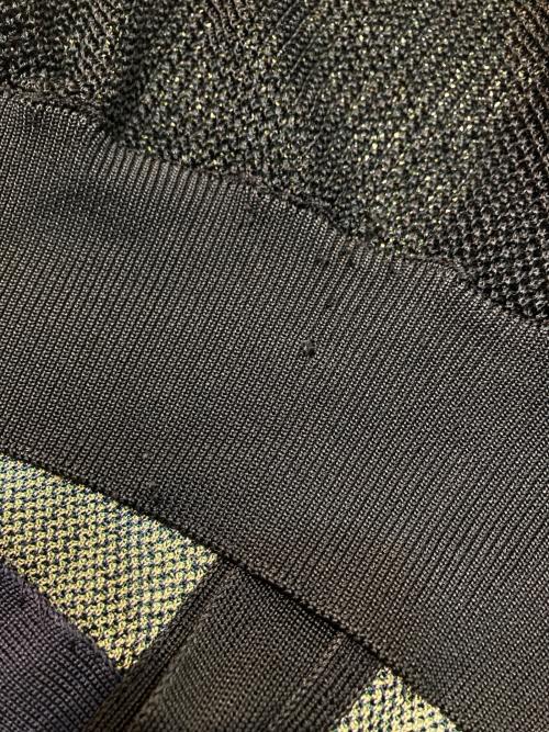 TOGA PULLA（トーガ プルラ）TOGA PULLA (トーガ プルラ) ペイズリー柄メッシュカーディガン ブラック サイズ:1の古着・服飾アイテム