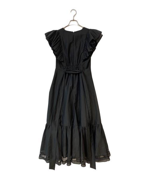 JUSGLITTY（ジャスグリッティー）JUSGLITTY (ジャスグリッティー) カシュクールワンピース ブラック サイズ:1の古着・服飾アイテム