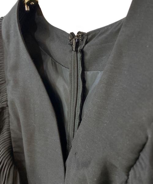 JUSGLITTY（ジャスグリッティー）JUSGLITTY (ジャスグリッティー) カシュクールワンピース ブラック サイズ:1の古着・服飾アイテム