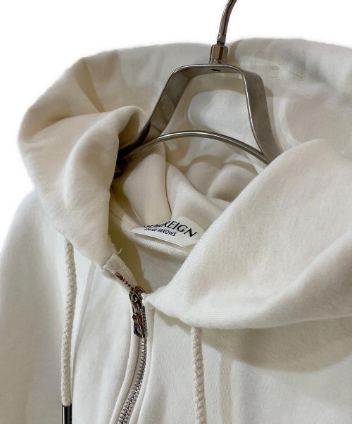 SOVEREIGN（ソブリン）SOVEREIGN (ソブリン) ジップパーカー ホワイト サイズ:Sの古着・服飾アイテム