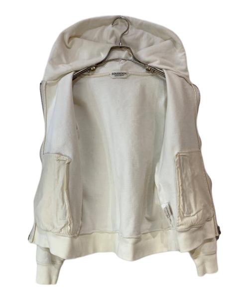SOVEREIGN（ソブリン）SOVEREIGN (ソブリン) ジップパーカー ホワイト サイズ:Sの古着・服飾アイテム