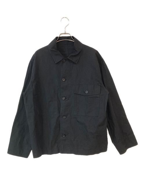 MARGARET HOWELL（マーガレットハウエル）MARGARET HOWELL (マーガレットハウエル) COTTON LINEN TWILL シャツ ブラック サイズ:Mの古着・服飾アイテム