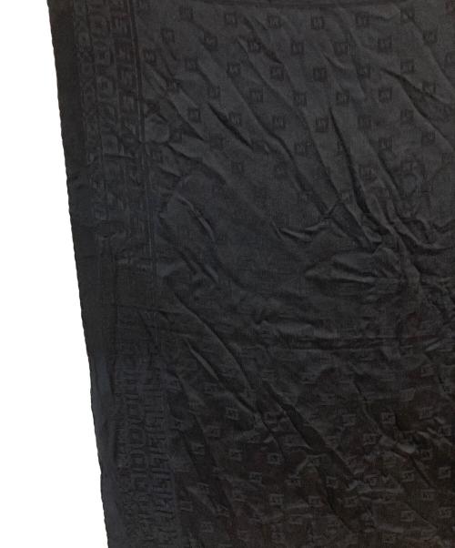 FENDI（フェンディ）FENDI (フェンディ) ズッカ柄 シルクスカーフ ブラックの古着・服飾アイテム