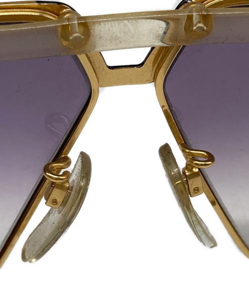 CAZAL（カザール）CAZAL (カザール) ヴィンテージ レジェンズ サングラス ゴールド×ブラックの古着・服飾アイテム