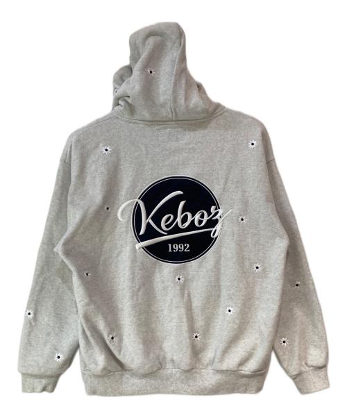 KEBOZ（ケボズ）KEBOZ (ケボズ) FREAK'S STORE (フリークスストア) nick gear (ニックギア) コラボパーカー グレー サイズ:XLの古着・服飾アイテム