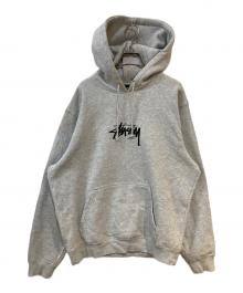 stussy（ステューシー）の古着「STOCK LOGO HOODIE」｜グレー