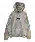 stussy（ステューシー）の古着「STOCK LOGO HOODIE」｜グレー