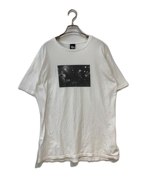 stussy（ステューシー）stussy (ステューシー) MUTE BEAT プリントTシャツ ホワイト サイズ:Lの古着・服飾アイテム