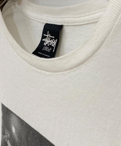 stussy（ステューシー）stussy (ステューシー) MUTE BEAT プリントTシャツ ホワイト サイズ:Lの古着・服飾アイテム