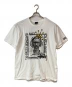 stussyステューシー）の古着「DJ STRETCH ARMSTRONG プリントTシャツ」｜ホワイト