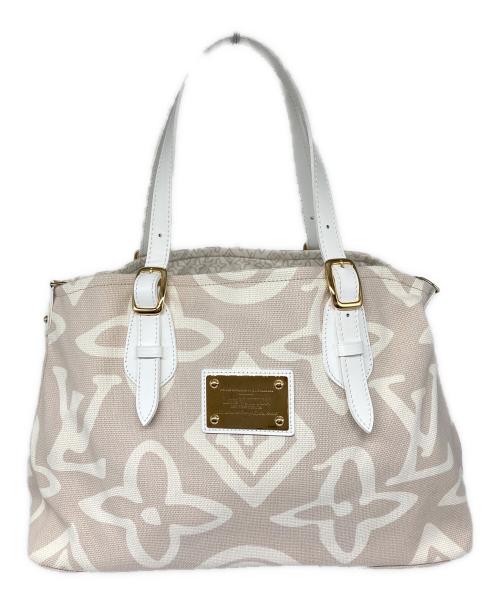 LOUIS VUITTON（ルイ ヴィトン）LOUIS VUITTON (ルイ ヴィトン) タイシエンヌPM キャンバストートバッグ ベージュの古着・服飾アイテム