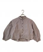 Samansa Mos2サマンサモスモス）の古着「立川店限定 リネンシームラインフリルブラウス」｜パープル