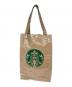 STARBUCKS STAND by BEAMS（スターバックス スタンド バイ ビームス）の古着「LOGO PVC ショッパートート」｜ベージュ