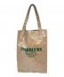 STARBUCKS STAND by BEAMS (スターバックス スタンド バイ ビームス) LOGO PVC ショッパートート ベージュ：8000円