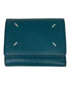 Maison Margielaメゾンマルジェラ）の古着「4ステッチ 三つ折り ウォレット」｜ブルー