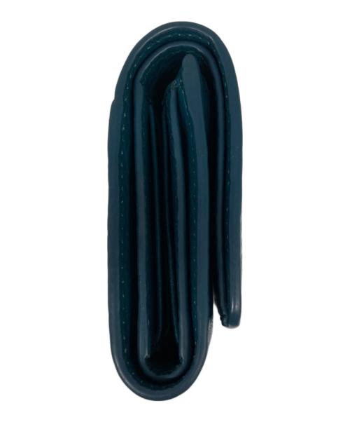 Maison Margiela（メゾンマルジェラ）Maison Margiela (メゾンマルジェラ) 4ステッチ 三つ折り ウォレット ブルーの古着・服飾アイテム