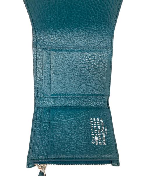 Maison Margiela（メゾンマルジェラ）Maison Margiela (メゾンマルジェラ) 4ステッチ 三つ折り ウォレット ブルーの古着・服飾アイテム