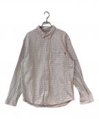 SUPREMEシュプリーム）の古着「20SS Jacquard Logos Denim Shirt / ジャガードロゴデニムシャツ」｜ピンク