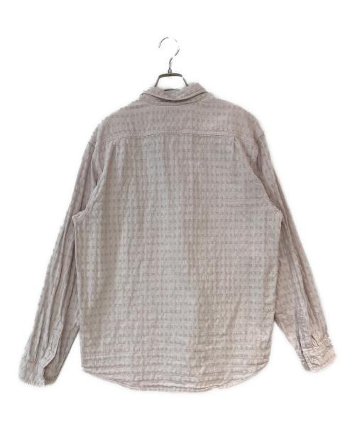 SUPREME（シュプリーム）SUPREME (シュプリーム) 20SS Jacquard Logos Denim Shirt / ジャガードロゴデニムシャツ ピンク サイズ:Lの古着・服飾アイテム