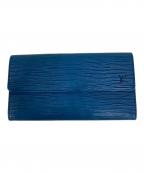 LOUIS VUITTONルイ ヴィトン）の古着「ポシェット ポルト モネ クレディ 長財布」｜トレド・ブルー