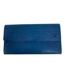 LOUIS VUITTON（ルイ ヴィトン）の古着「ポシェット ポルト モネ クレディ 長財布」｜トレド・ブルー