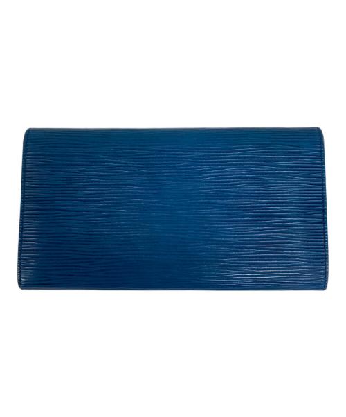 LOUIS VUITTON（ルイ ヴィトン）LOUIS VUITTON (ルイ ヴィトン) ポシェット ポルト モネ クレディ 長財布 トレド・ブルーの古着・服飾アイテム