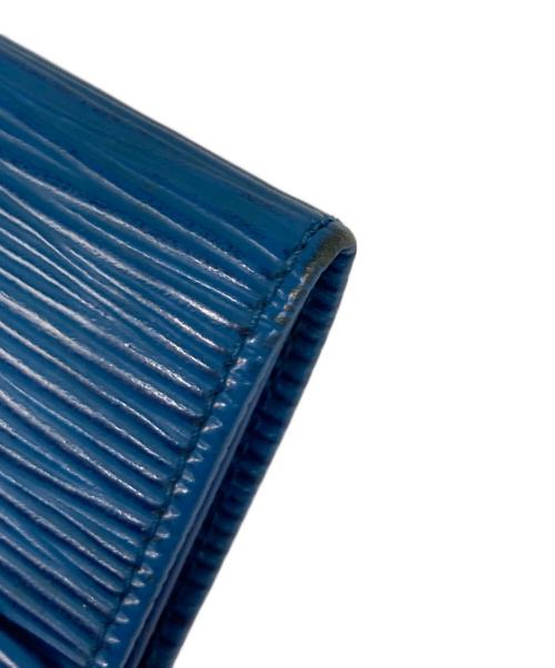 LOUIS VUITTON（ルイ ヴィトン）LOUIS VUITTON (ルイ ヴィトン) ポシェット ポルト モネ クレディ 長財布 トレド・ブルーの古着・服飾アイテム