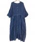 08MAB（ゼロハチマブ）の古着「リネンシャンブレーウエストひもワンピース」｜ネイビー