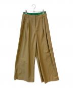 Snidelスナイデル）の古着「レイヤードデザインパンツ」｜ベージュ