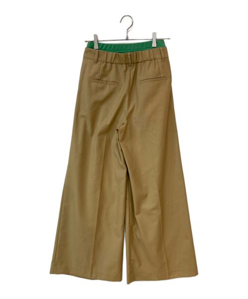 Snidel（スナイデル）Snidel (スナイデル) レイヤードデザインパンツ ベージュの古着・服飾アイテム