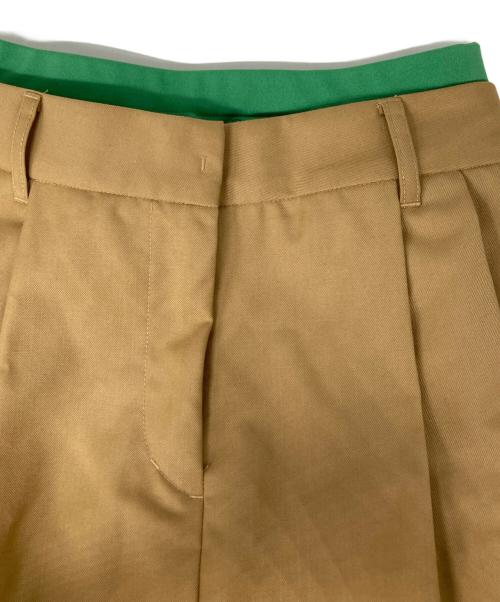 Snidel（スナイデル）Snidel (スナイデル) レイヤードデザインパンツ ベージュの古着・服飾アイテム