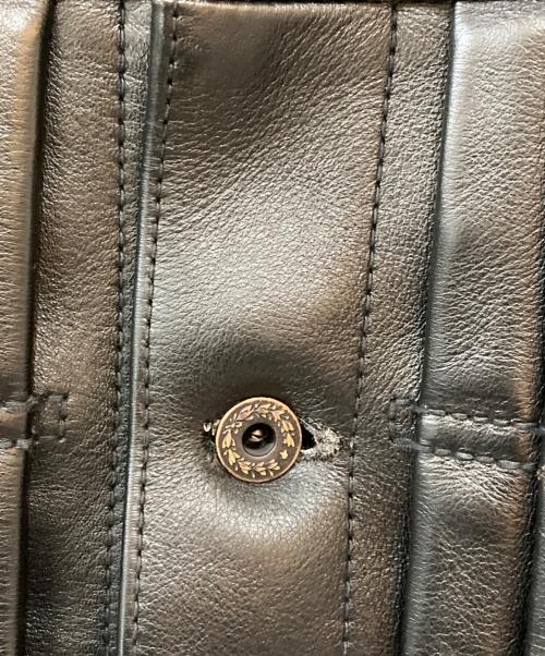 Y2 LEATHER（ワイツーレザー）Y2 LEATHER (ワイツーレザー) ECO HORSE TEA-CORE 大戦モデルGジャン レザートラッカージャケット ブラック サイズ:36の古着・服飾アイテム