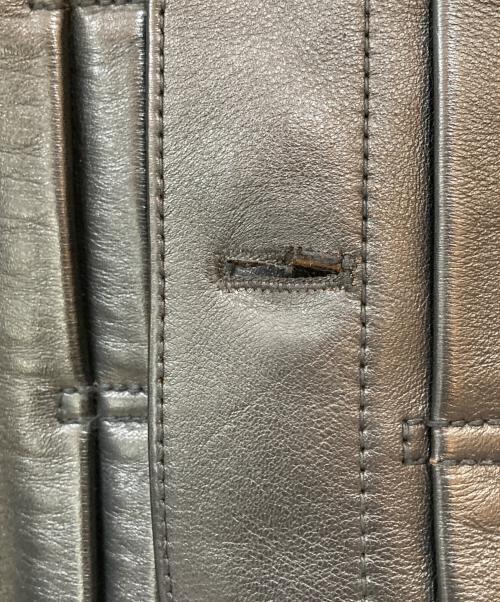 Y2 LEATHER（ワイツーレザー）Y2 LEATHER (ワイツーレザー) ECO HORSE TEA-CORE 大戦モデルGジャン レザートラッカージャケット ブラック サイズ:36の古着・服飾アイテム