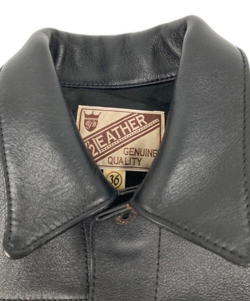 Y2 LEATHER（ワイツーレザー）Y2 LEATHER (ワイツーレザー) ECO HORSE TEA-CORE 大戦モデルGジャン レザートラッカージャケット ブラック サイズ:36の古着・服飾アイテム