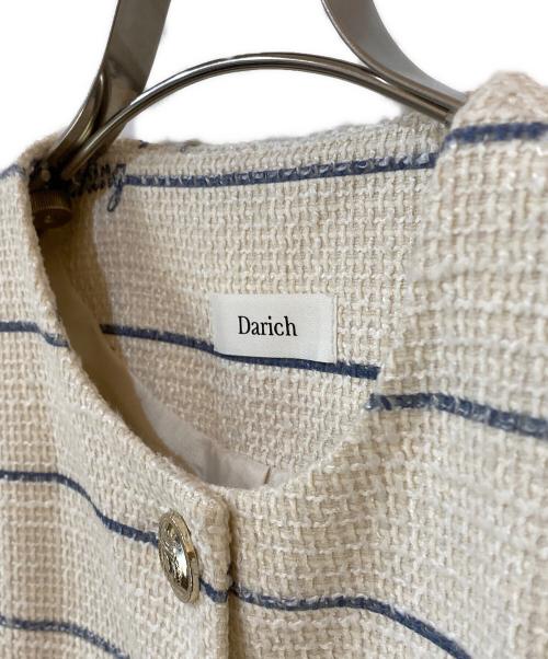 darich（ダーリッチ）darich (ダーリッチ) Darlingボーダーツイードジャケット アイボリー サイズ:Freeの古着・服飾アイテム