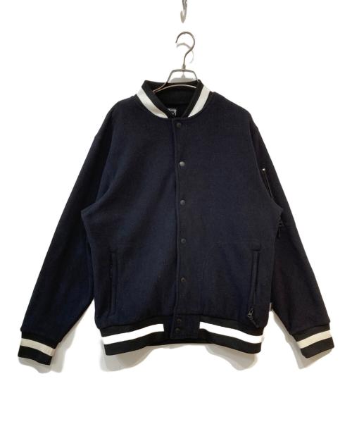 stussy（ステューシー）stussy (ステューシー) スタジャン ブラック サイズ:Mの古着・服飾アイテム