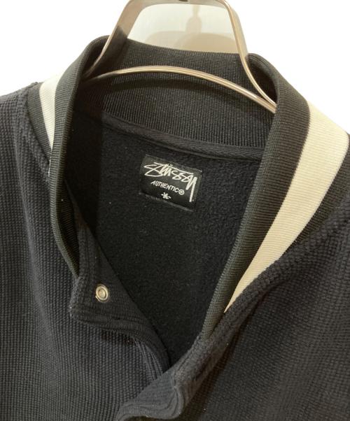 stussy（ステューシー）stussy (ステューシー) スタジャン ブラック サイズ:Mの古着・服飾アイテム