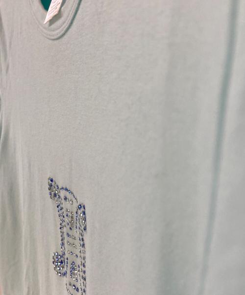 CELINE（セリーヌ）CELINE (セリーヌ) オールドスタッズTシャツ ブルー サイズ:Mの古着・服飾アイテム