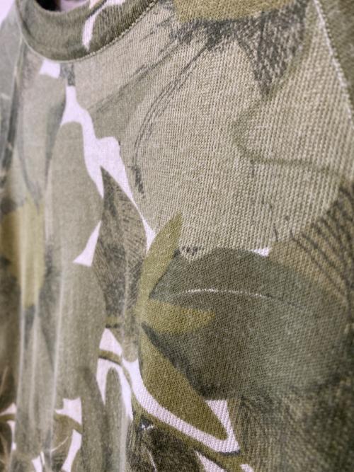 MaxMara（マックスマーラ）MaxMara (マックスマーラ) ボタニカル7分袖カットソー グリーン サイズ:Mの古着・服飾アイテム