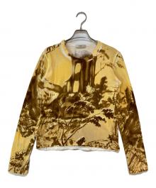 PRADA（プラダ）の古着「04FW Roman Ruins Landscape Top」｜イエロー