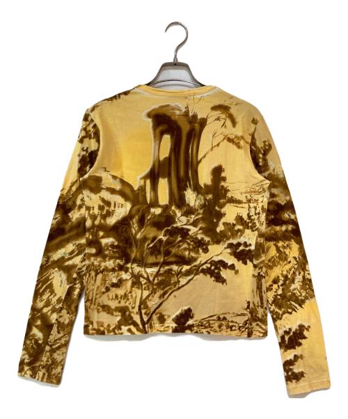 PRADA（プラダ）PRADA (プラダ) 04FW Roman Ruins Landscape Top イエロー サイズ:Mの古着・服飾アイテム