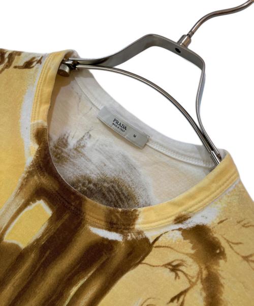 PRADA（プラダ）PRADA (プラダ) 04FW Roman Ruins Landscape Top イエロー サイズ:Mの古着・服飾アイテム